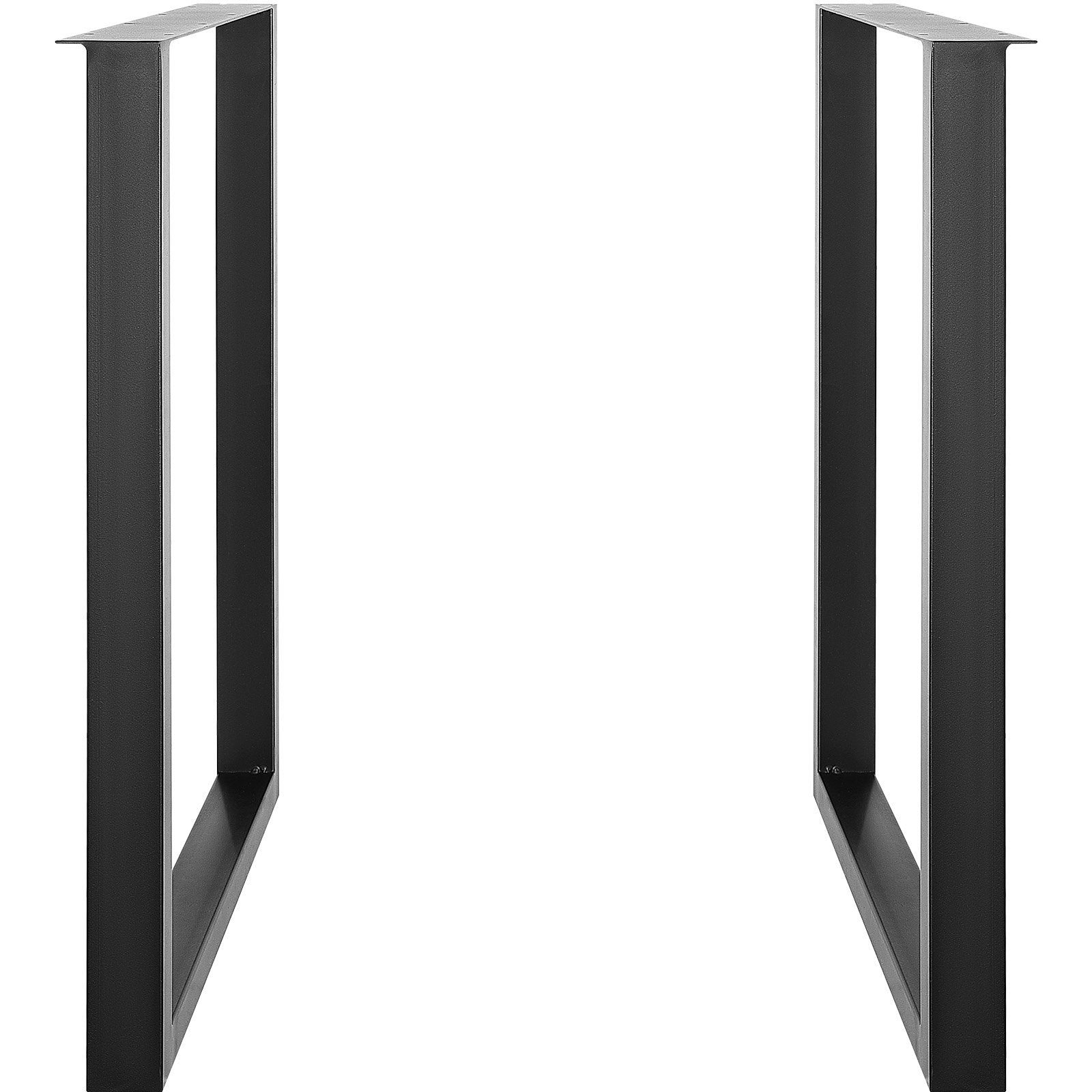 711.2MM Adjustable Furniture Legs, Square Reinforced Steel Office Table legs Set of 2 for DIY, Max Load 453.6KG Heavy Duty Desk Legs, Quick Instalation & Rich Accessories Legs Black