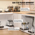 VEVOR 2-Tier Wire Pull Out Cabinet Under Sink Basket Organizer 10.7"x14.2" 2PCS