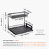 2-Tier Wire Pull Out Cabinet Under Sink Organizer 10.7"x14.2" Drawer Basket