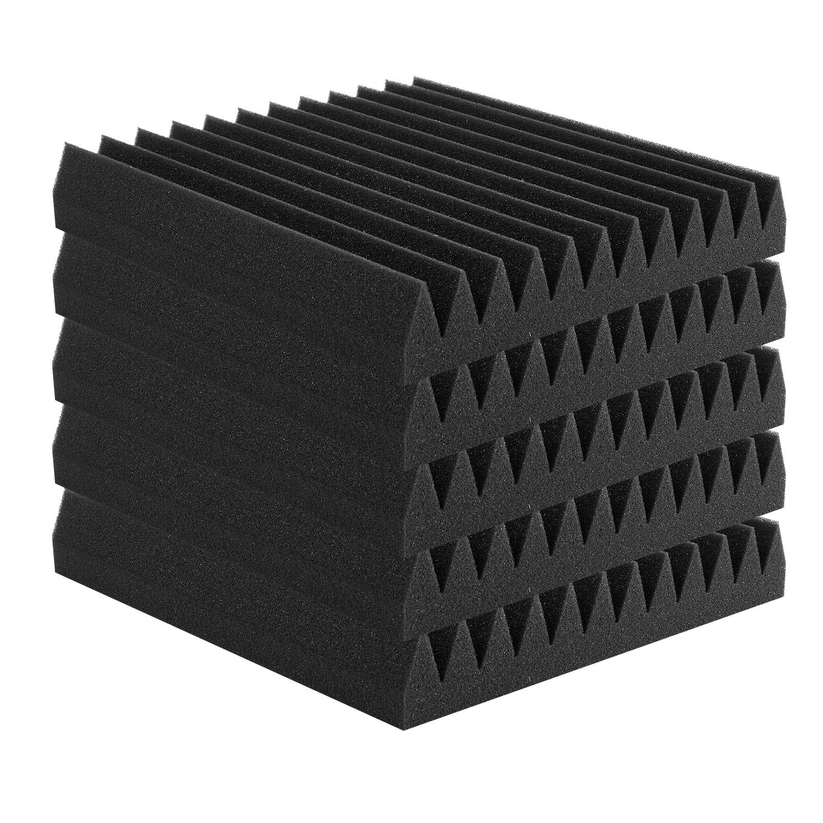 Acoustic Foam Panels 50 Pack 12 x 12 x 2 in for Studio Wall and Ceiling