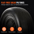 Lawn Mower Tires with Rim, 11x4-7" Tubeless Tractor Tires, 2-Pack Tire and Wheel Assemby, Flat-free PU Tire, 3.4" Centered Hub, 3/4" Bushing Size, 20 PCS Adapters for Riding Mowers Lawn Tractors