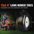 13x5-6 Lawn Mower Tires with Rim 2 Pack Flat Free Tractor Wheel Assembly