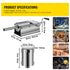 3L Manual Sausage Stuffer 304 Stainless Steel Dual Speed Meat Filler Machine