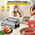 Manual Sausage Stuffer, 3 L / 7 LBS Horizontal Sausage Machine, Dual-Speed Meat Stuffer, Made of Food-Grade 304 Stainless Steel, Includes 5 Stuffing Tubes, for Home Kitchen Restaurant Commercial