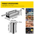 5L Manual Sausage Stuffer 304 Stainless Steel Dual Speed Meat Filler Machine