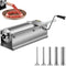 Manual Sausage Stuffer, 5 L / 11 LBS Horizontal Sausage Machine, Dual-Speed Meat Stuffer, Made of Food-Grade 304 Stainless Steel, Includes 5 Stuffing Tubes, for Home Kitchen Restaurant Commercia