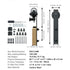 8FT Sliding Barn Door Hardware Closet Track Kit for Single Door J Hanger