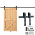 8FT Sliding Barn Door Hardware Closet Track Kit for Single Door J Hanger
