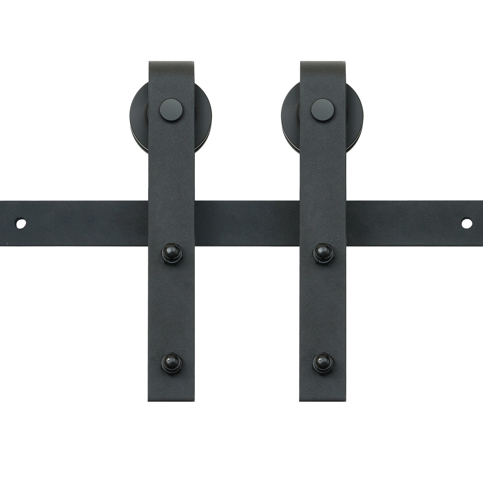 8FT Sliding Barn Door Hardware Closet Track Kit for Single Door J Hanger