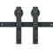 8FT Sliding Barn Door Hardware Closet Track Kit for Single Door J Hanger
