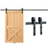 8FT Sliding Barn Door Hardware Closet Track Kit for Single Door J Hanger