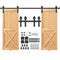 8 ft Sliding Barn Door Hardware Kit for Double Doors, Heavy Duty I Hangers
