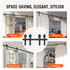 8 ft Sliding Barn Door Hardware Kit for Double Doors, Heavy Duty I Hangers