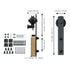 8 ft Sliding Barn Door Hardware Kit for Double Doors, Heavy Duty I Hangers