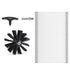 VEVOR 15.24M Dryer Vent Cleaner Kit, 37 Pieces Duct Cleaning Brush, Reinforced Nylon Dryer Vent Brush, Dryer Cleaning Tools Lint Remover with Flexible Lint Trap Brush, Clamp Connectors