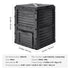 VEVOR Garden Compost Bin 300 L, BPA Free Composter, Large Capacity Outdoor Composting Bin with Top Lid and Bottom Door, Easy Assembling, Lightweight, Fast Creation of Fertile Soil