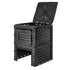 VEVOR Garden Compost Bin 300 L, BPA Free Composter, Large Capacity Outdoor Composting Bin with Top Lid and Bottom Door, Easy Assembling, Lightweight, Fast Creation of Fertile Soil