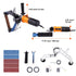 Pipe Tube Polisher Sander, 1300W Pipe Belt Sander with 6 Variable Speeds 1100-3200rpm, Professional Belt Sander Grinding Machine with 50PCS Sanding Belts for Burnishing Finishing Rust Removal
