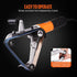 Pipe Tube Polisher Sander, 1300W Pipe Belt Sander with 6 Variable Speeds 1100-3200rpm, Professional Belt Sander Grinding Machine with 50PCS Sanding Belts for Burnishing Finishing Rust Removal