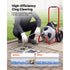 Drain Cleaner Machine 22m x 9.5mm, Sewer Snake Auger Manual Feed on Wheels, Portable Drain Cleaning Machine with 6 Cutters & Air-activated Foot Switch for 50mm to 100mm Pipes