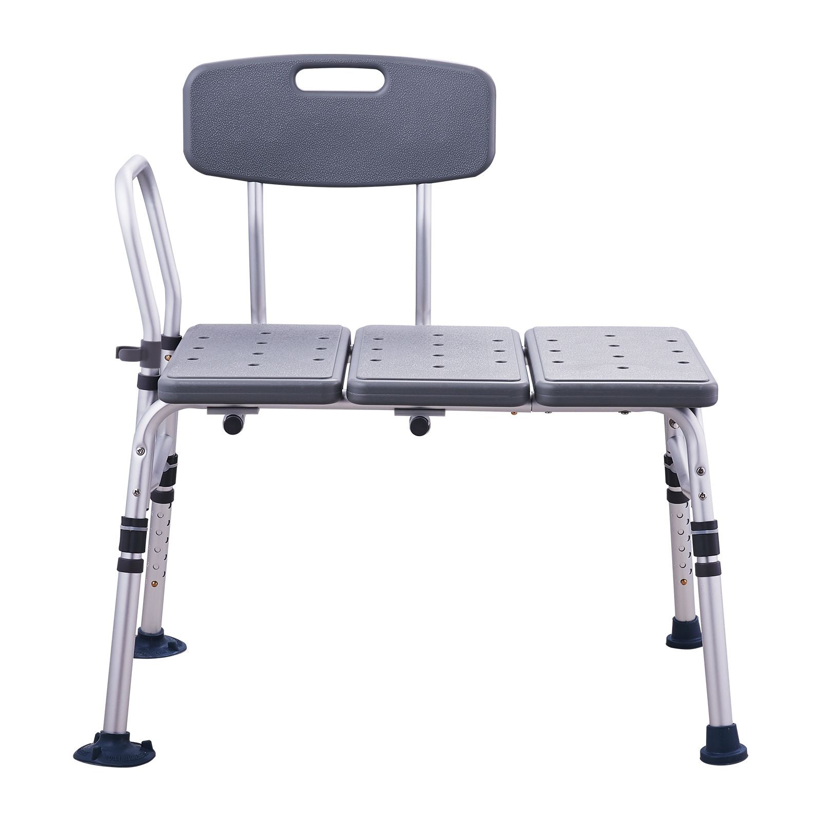 Bathtub Transfer Bench Shower Seat Adjustable Elderly Bath Chair 400lbs
