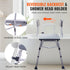 Bathtub Transfer Bench Shower Seat Adjustable Elderly Bath Chair 400lbs