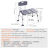 Bathtub Transfer Bench Shower Seat Adjustable Elderly Bath Chair 400lbs