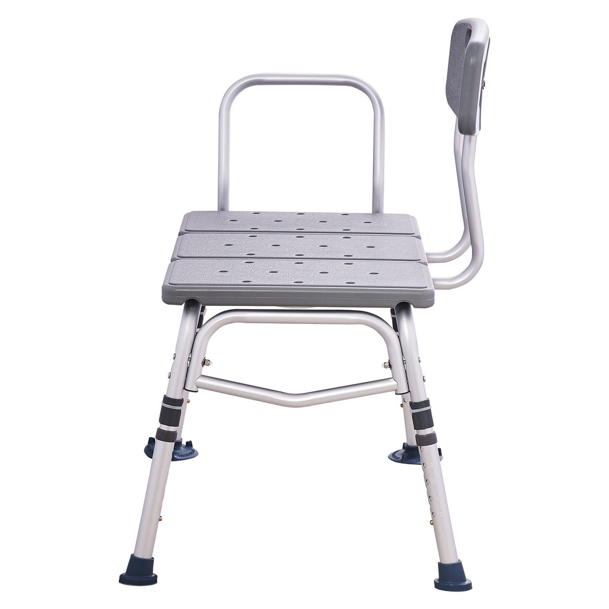 Bathtub Transfer Bench Shower Seat Adjustable Elderly Bath Chair 400lbs