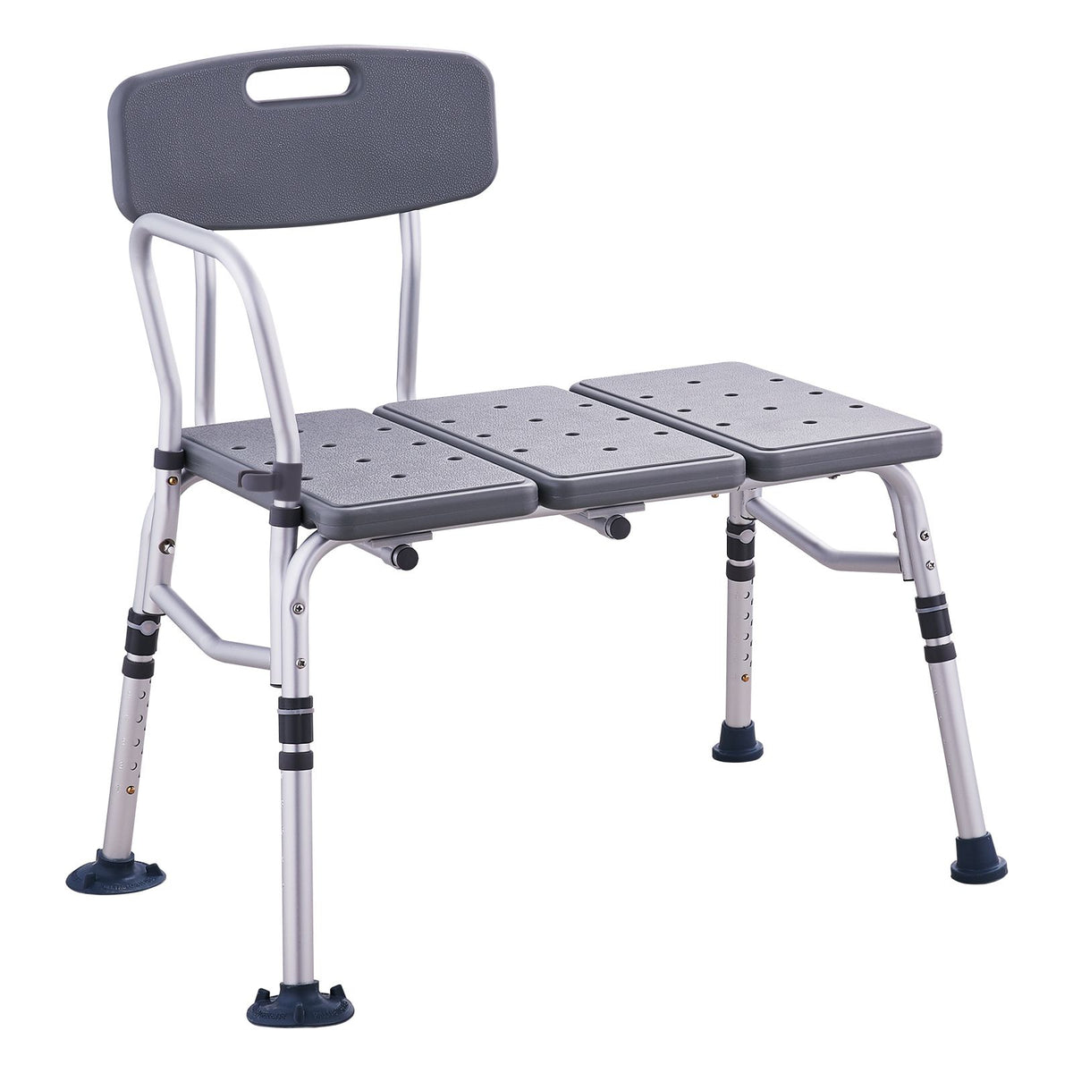 Bathtub Transfer Bench Shower Seat Adjustable Elderly Bath Chair 400lbs