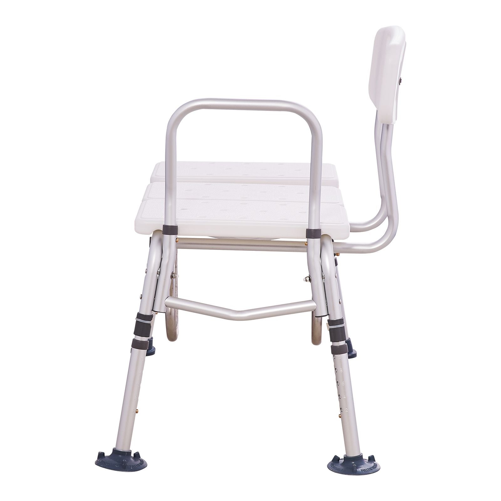 Tub Transfer Bench Bathtub Shower Seat for Senior Height Adjustable 400LBS