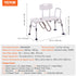 Tub Transfer Bench Bathtub Shower Seat for Senior Height Adjustable 400LBS