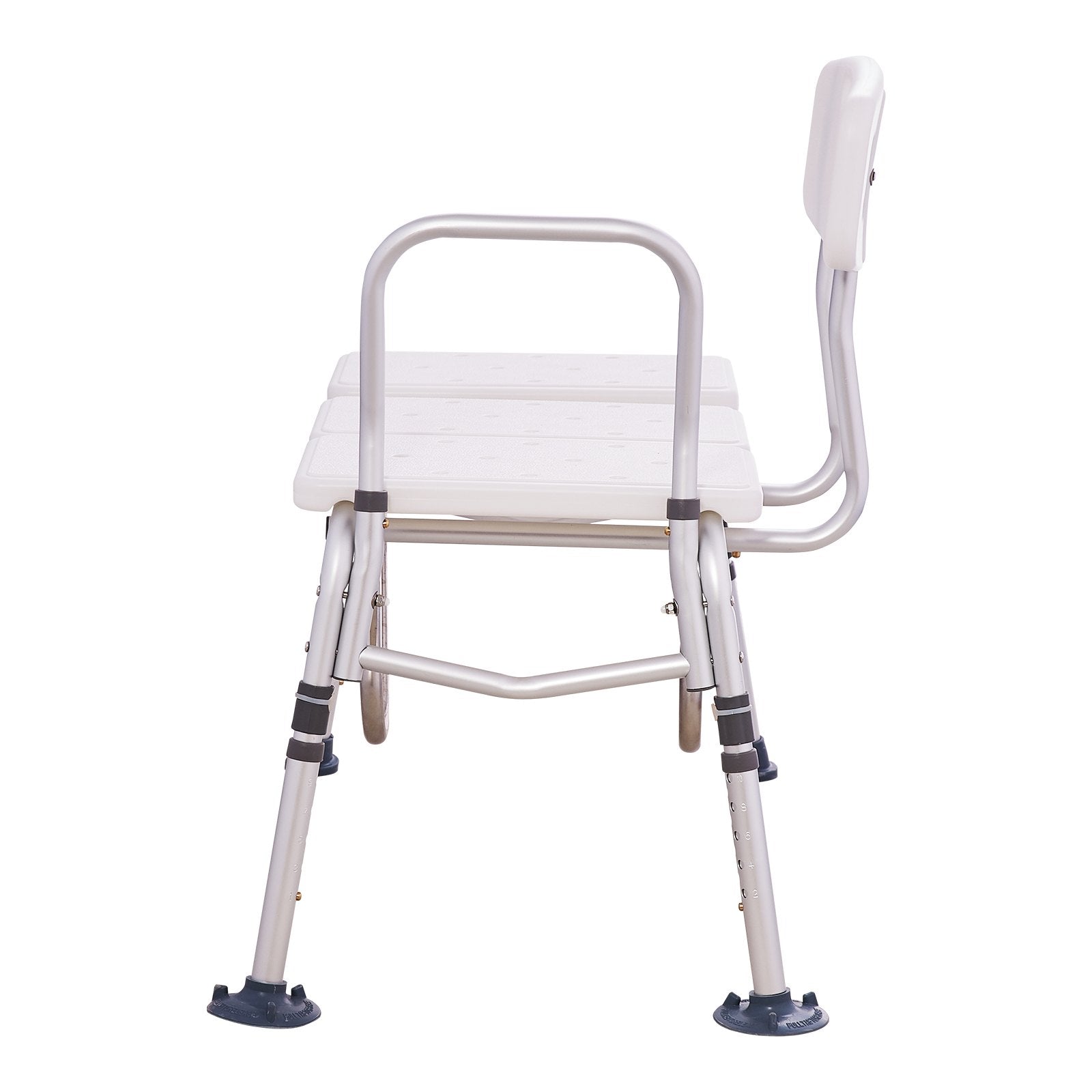 Tub Transfer Bench Bathtub Shower Seat for Senior Height Adjustable 400LBS