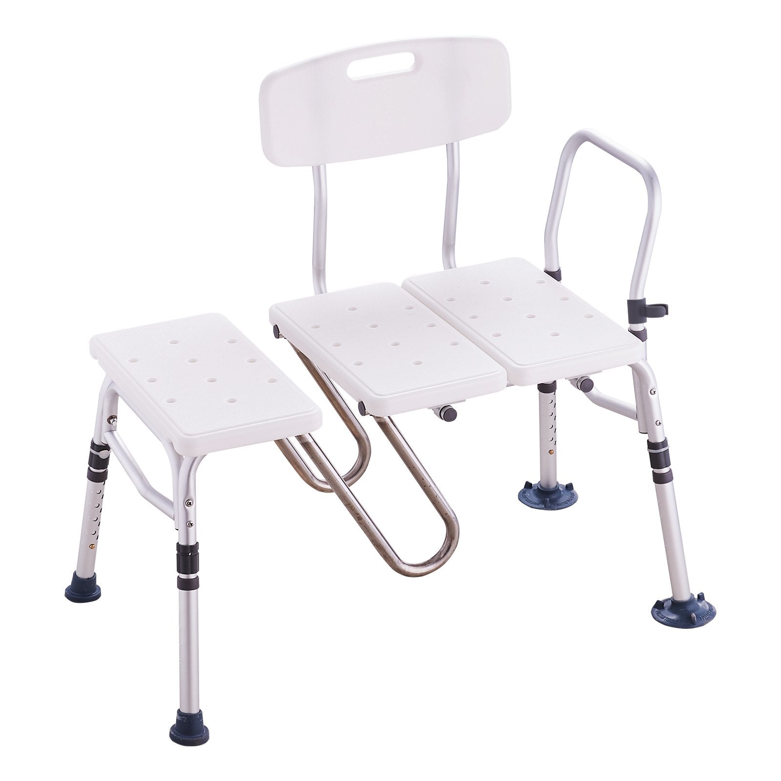 Tub Transfer Bench Bathtub Shower Seat for Senior Height Adjustable 400LBS