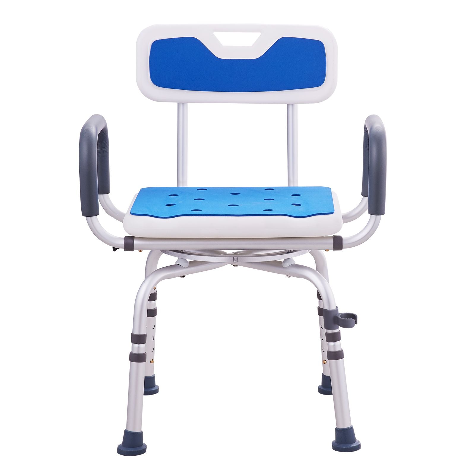360° Swivel Shower Chair 400lbs Adjustable Bath Seat with Backrest