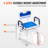 360° Swivel Shower Chair 400lbs Adjustable Bath Seat with Backrest