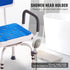 360° Swivel Shower Chair 400lbs Adjustable Bath Seat with Backrest