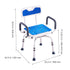 360° Swivel Shower Chair 400lbs Adjustable Bath Seat with Backrest