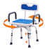 360° Swivel Shower Chair 400lbs Adjustable Bath Seat with Backrest