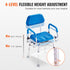 360° Swivel Shower Chair Adjustable Bath Seat for Elderly Disabled 300lbs