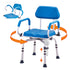 360° Swivel Shower Chair Adjustable Bath Seat for Elderly Disabled 300lbs