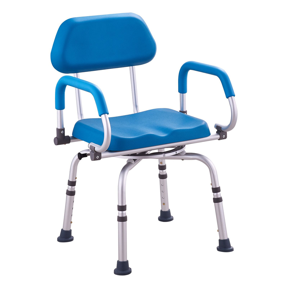 360° Swivel Shower Chair Adjustable Bath Seat for Elderly Disabled 300lbs