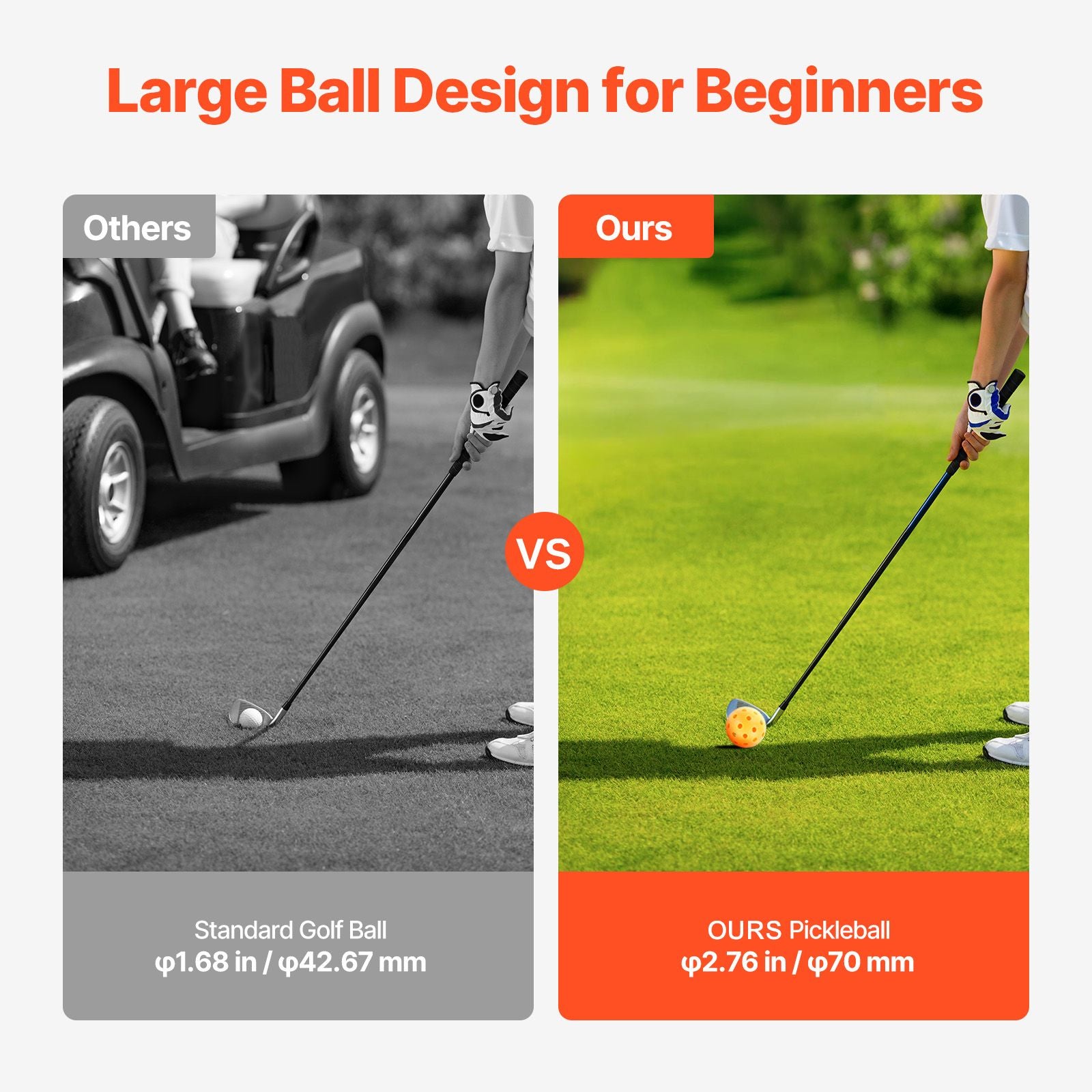 Backyard Golf Game 6 Hole Outdoor Chipping Game Set Family Lawn Fun