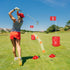 Backyard Golf Game, 6 Hole Golf Course, Golf Game Practice Games, Golf Chipping Game for Family, Adults and Kids, Portable Outdoor Yard Golf Game for Lawn, Yard, Camping, Park, Beach