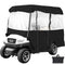 4 Passenger Golf Cart Cover Driving Enclosure Waterproof Roll-up Door
