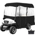 4 Passenger Golf Cart Cover Driving Enclosure Waterproof Roll-up Door