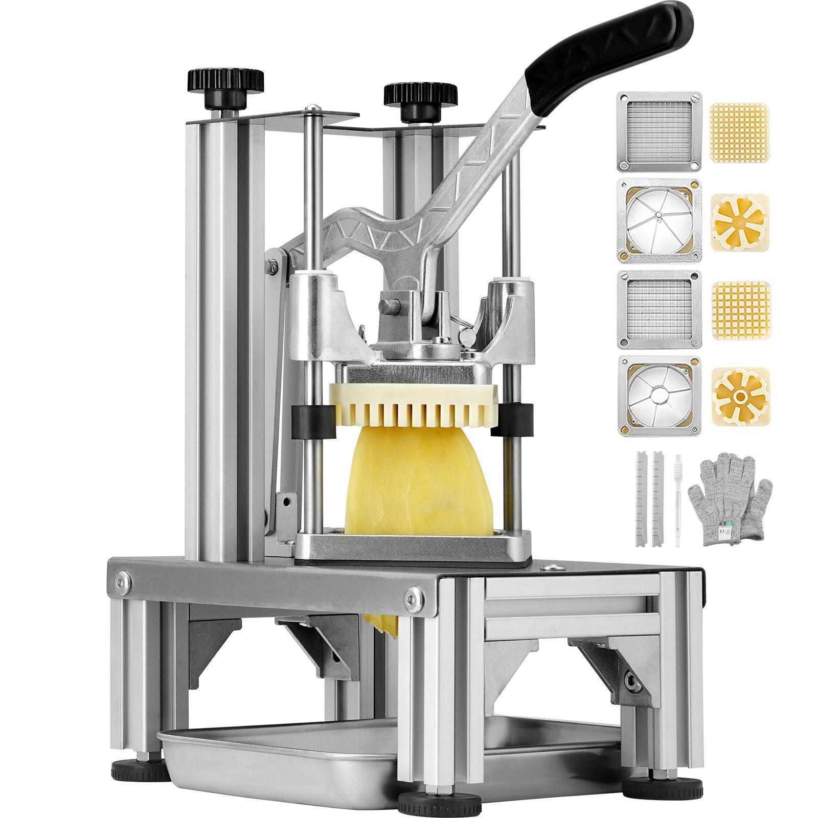 Commercial Vegetable Dicer Vegetable Chopper 4 Blades French Fry Cutter