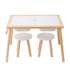 Kids Sensory Table & Chair Set Sand Water Play Table with 2 Storage Bins