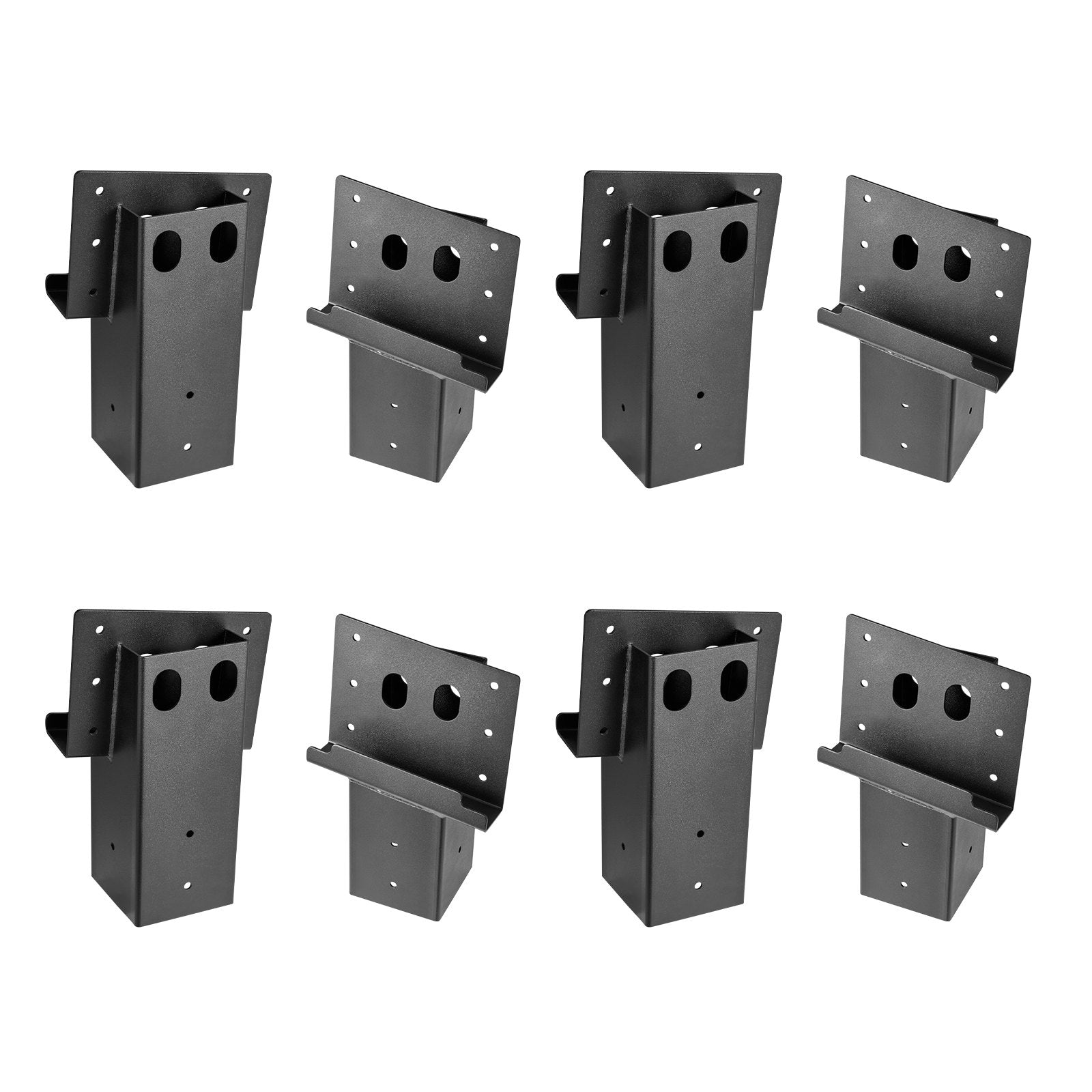 Deer Blind Brackets, Outdoor 3.6x3.6 Platform Bracket, Fit 3.5x3.5 In / 88.9x88.9 mm Lumber, 2204lbs/1000kg Capacity Steel Elevator Brackets for Deer Stand, Hunting Blinds, Shooting Shack, 8 Pcs