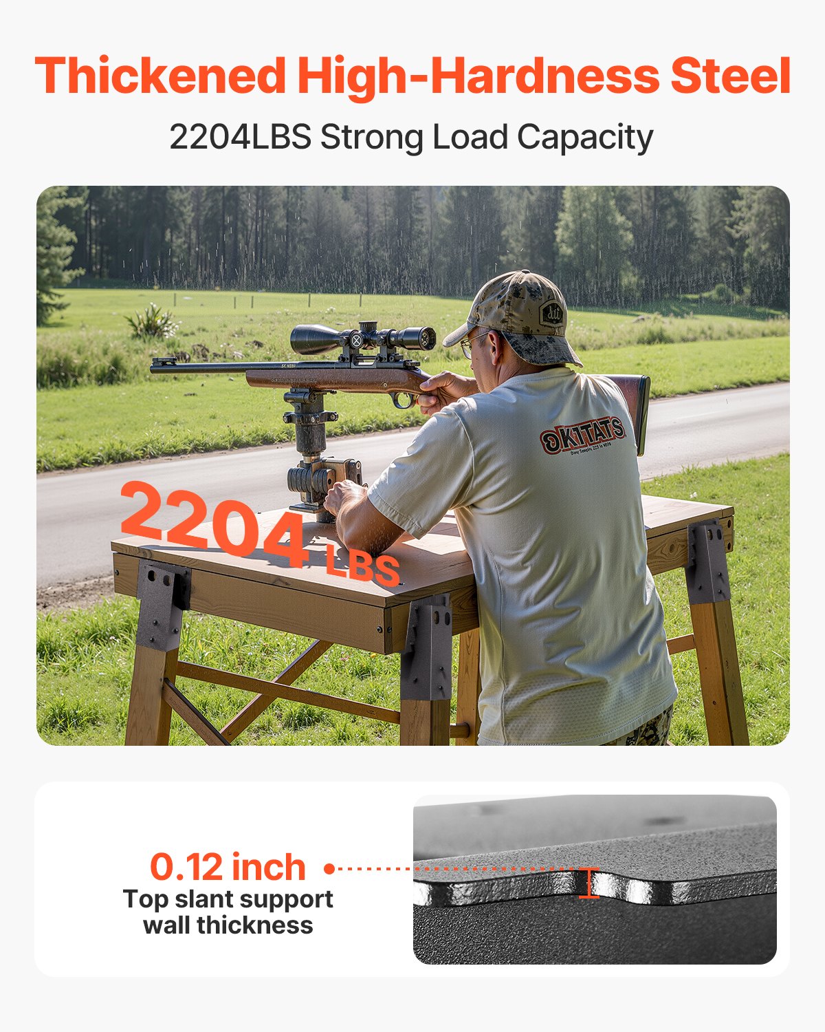 Deer Blind Brackets, Outdoor 3.6x3.6 Platform Bracket, Fit 3.5x3.5 In / 88.9x88.9 mm Lumber, 2204lbs/1000kg Capacity Steel Elevator Brackets for Deer Stand, Hunting Blinds, Shooting Shack, 8 Pcs