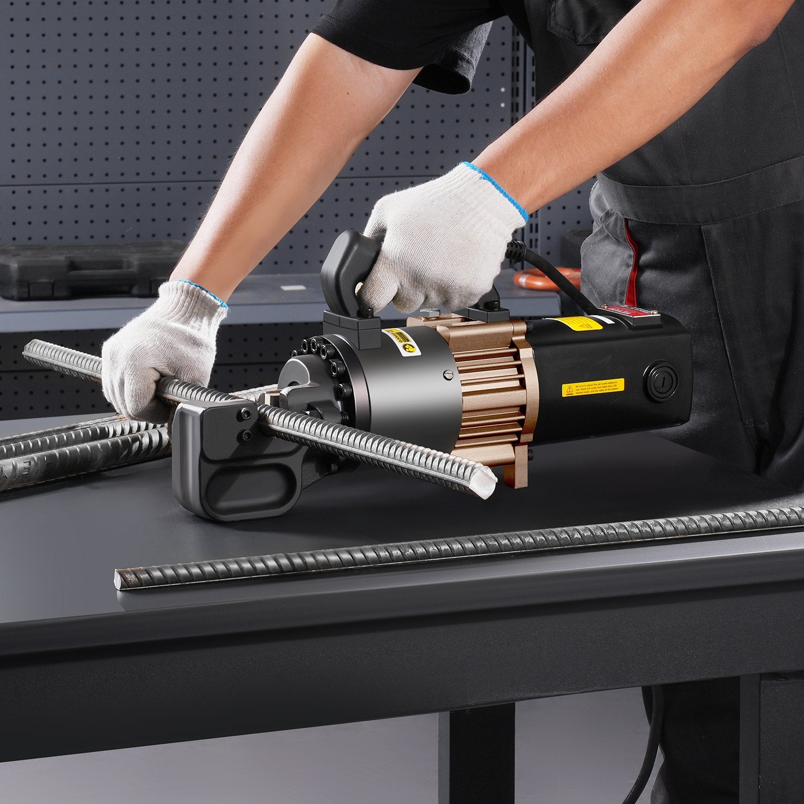 2000W Electric Hydraulic Rebar Cutter Cutting up to 1 Inch #8 4-25mm